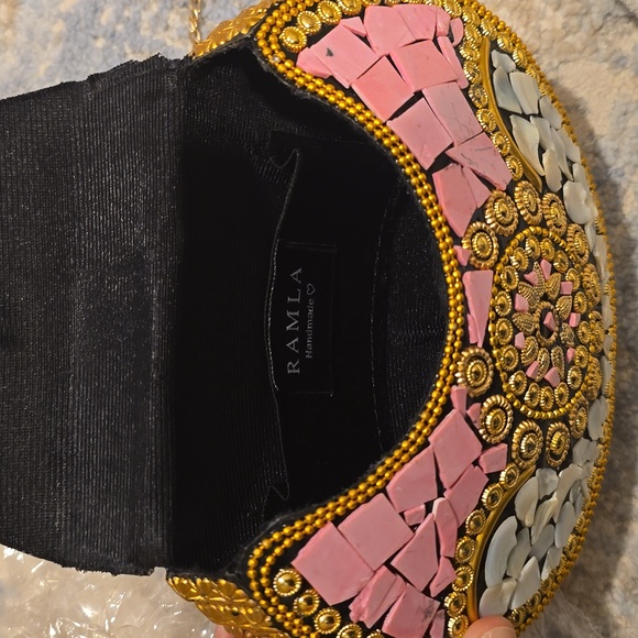 NWT Ramla handmade tile bag purse, Beverly Hills, $235 Metal bags multicolored - Picture 10 of 12